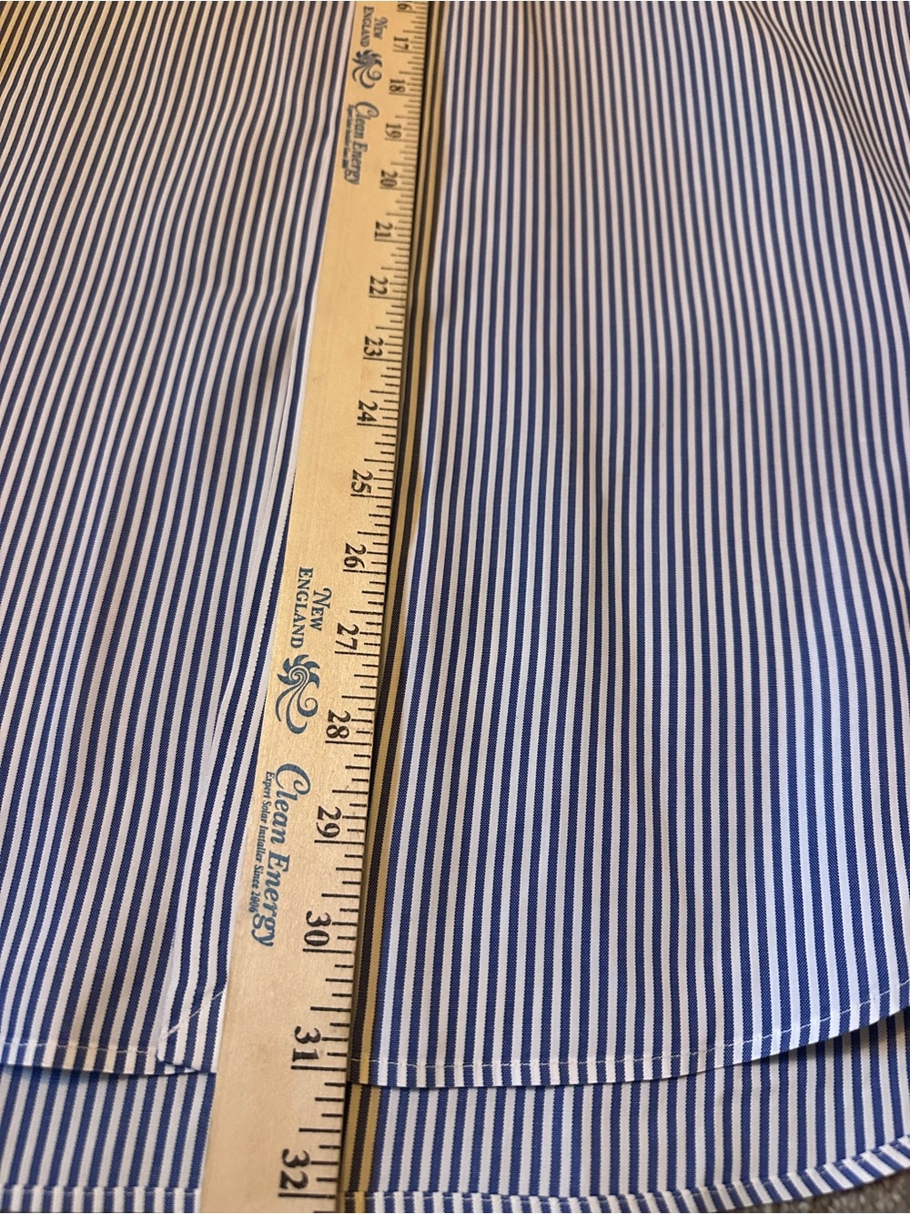Ralph Lauren Yarmouth Men’s Blue 17-35 Long Sleeve Button Down 100% CottonShirt - Picture 2 of 4